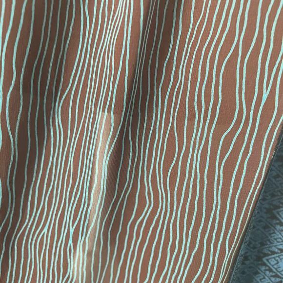 NWT ODDY Woman’s Brown Blue Striped Sleeveless Lightweight Maxi Dress- Size S - Picture 10 of 12